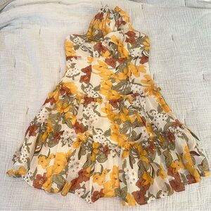 Flowered mini dress